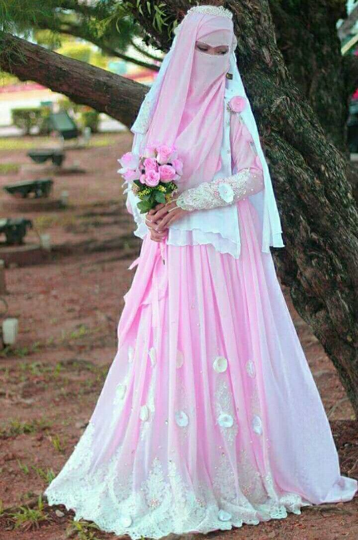 красивый свадебный хиджаб